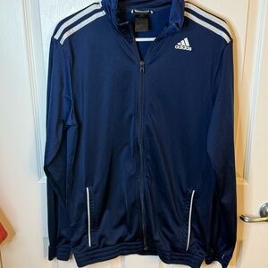 Vintage Adidas Men's Three Stripes Zip-up Track Jacket Size Medium